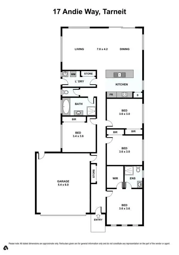 Floorplan of Homely house listing, 17 Andie Way, Tarneit VIC 3029