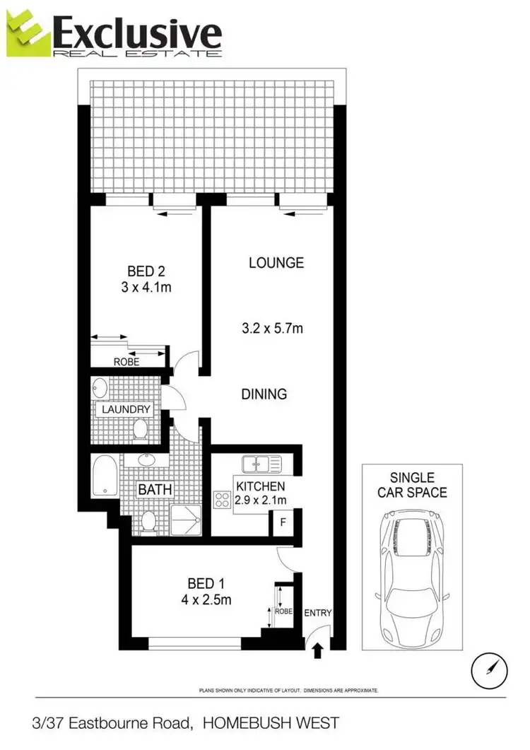 Floorplan of Homely apartment listing, 3/37 Eastbourne Road, Homebush West NSW 2140