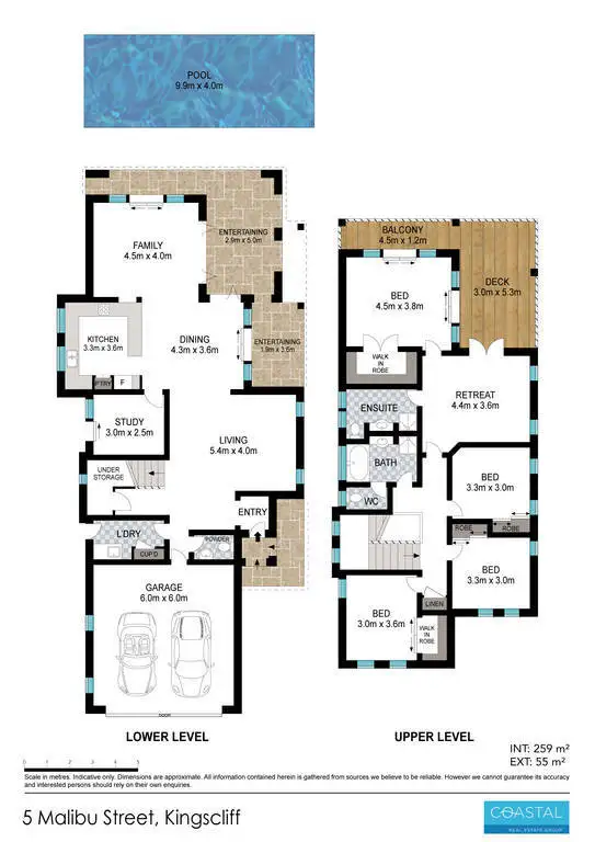 Floorplan of Homely house listing, 5 Malibu Street, Kingscliff NSW 2487