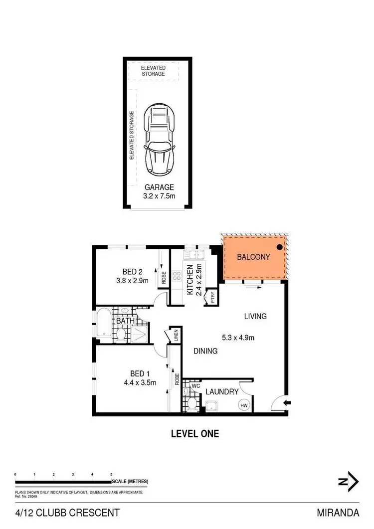 Floorplan of Homely apartment listing, 4/12-14 Clubb Crescent, Miranda NSW 2228