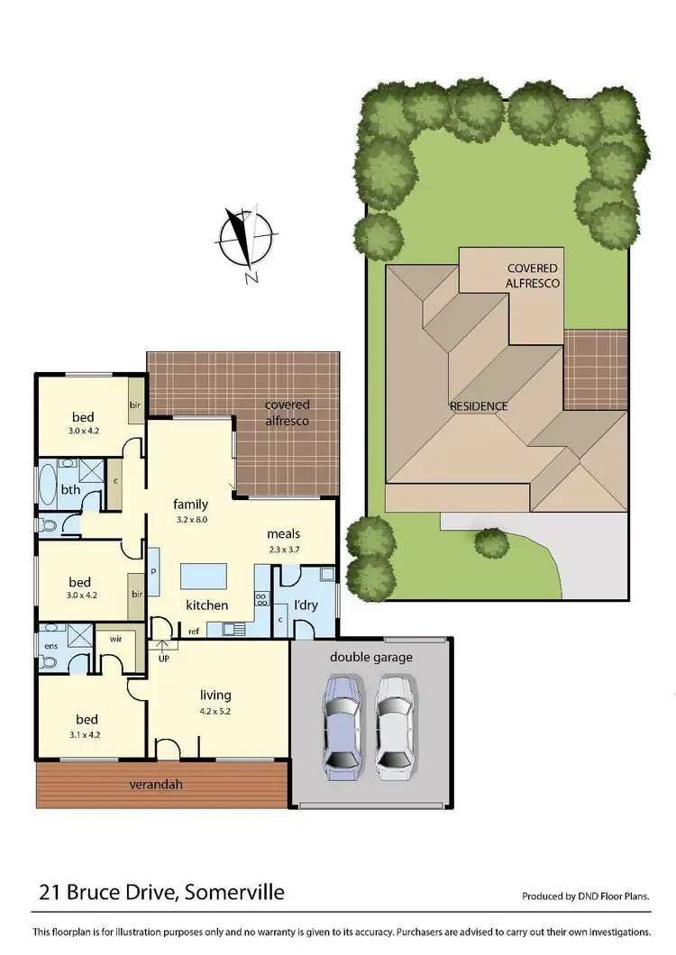 Floorplan of Homely house listing, 21 Bruce Drive, Somerville VIC 3912