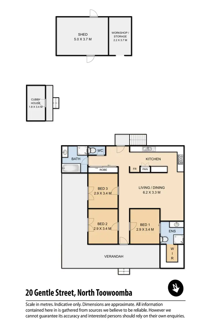 Floorplan of Homely house listing, 20 Gentle Street, North Toowoomba QLD 4350