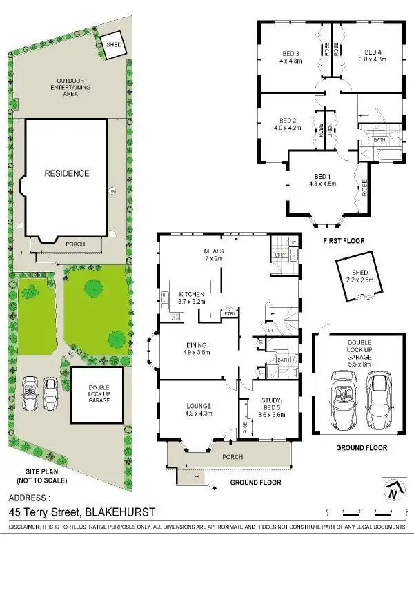 Floorplan of Homely house listing, 45 Terry Street, Blakehurst NSW 2221