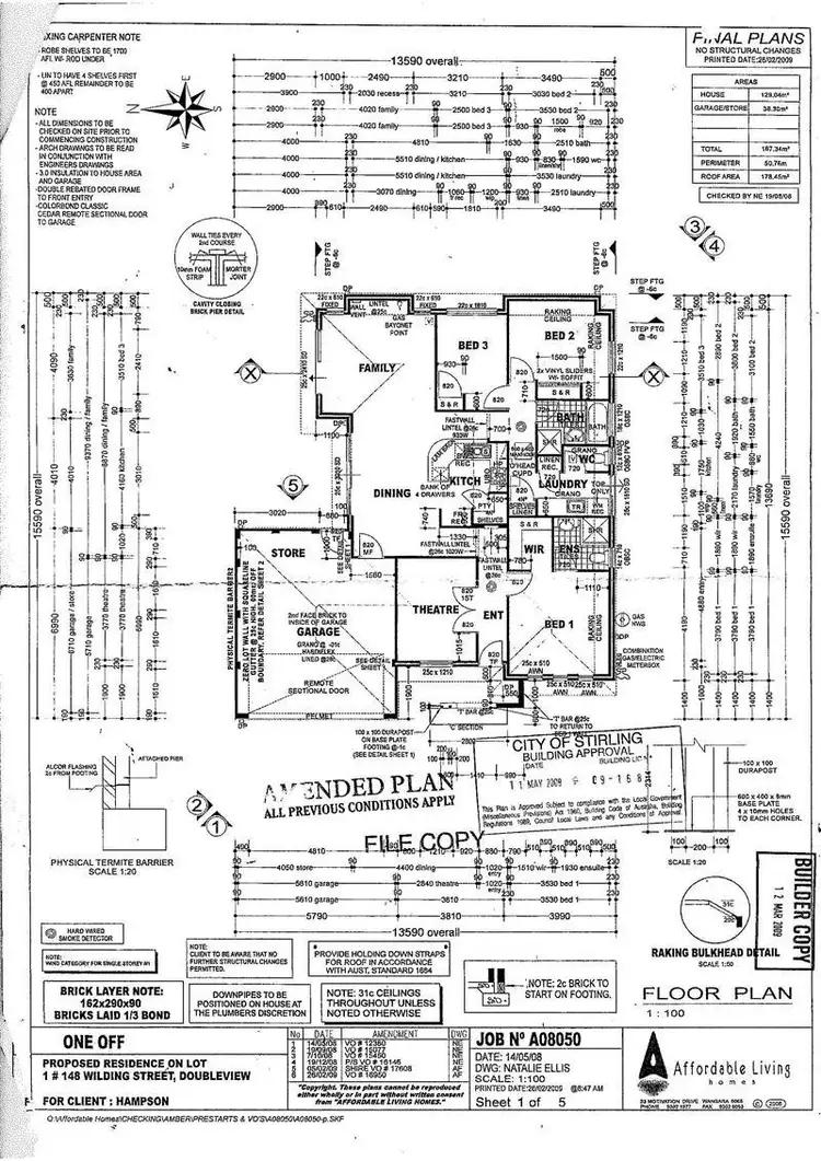 Floorplan of Homely house listing, 148 Wilding Street, Doubleview WA 6018