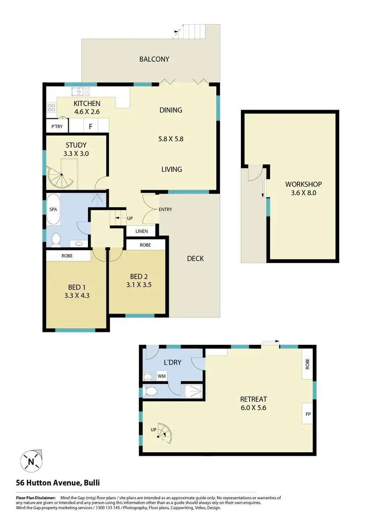 Floorplan of Homely house listing, 56 Hutton Avenue, Bulli NSW 2516