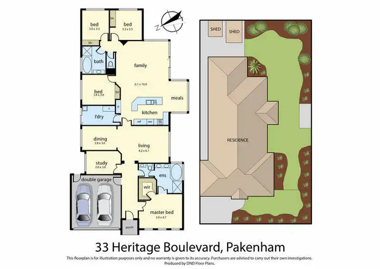 Floorplan of Homely house listing, 33 Heritage Boulevard, Pakenham VIC 3810