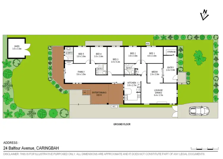 Floorplan of Homely house listing, 24 Balfour Ave, Caringbah NSW 2229