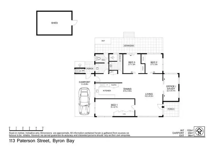 Floorplan of Homely house listing, 113 Paterson Street, Byron Bay NSW 2481