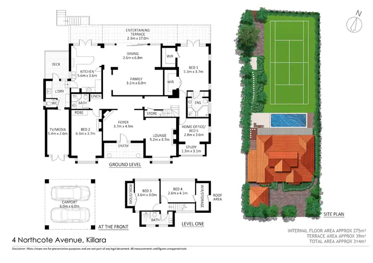 Floorplan of Homely house listing, 4 Northcote Avenue, Killara NSW 2071