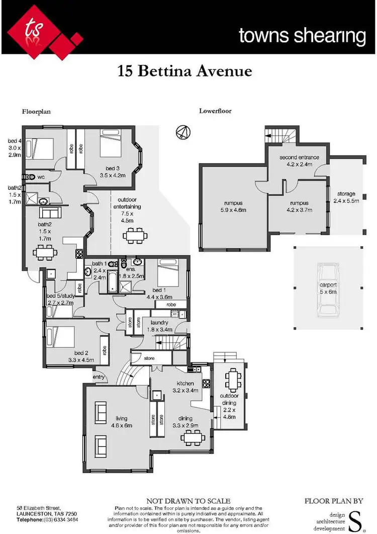 Floorplan of Homely house listing, 15 Bettina Avenue, Norwood TAS 7250