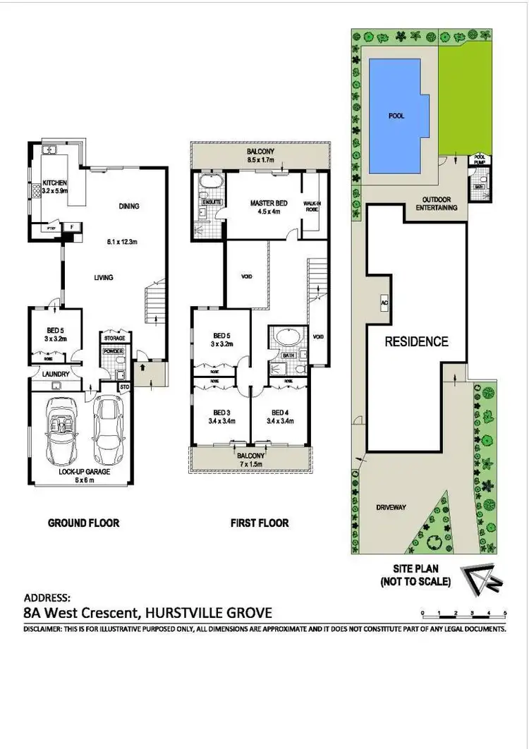 Floorplan of Homely house listing, 8a West Crescent, Hurstville Grove NSW 2220