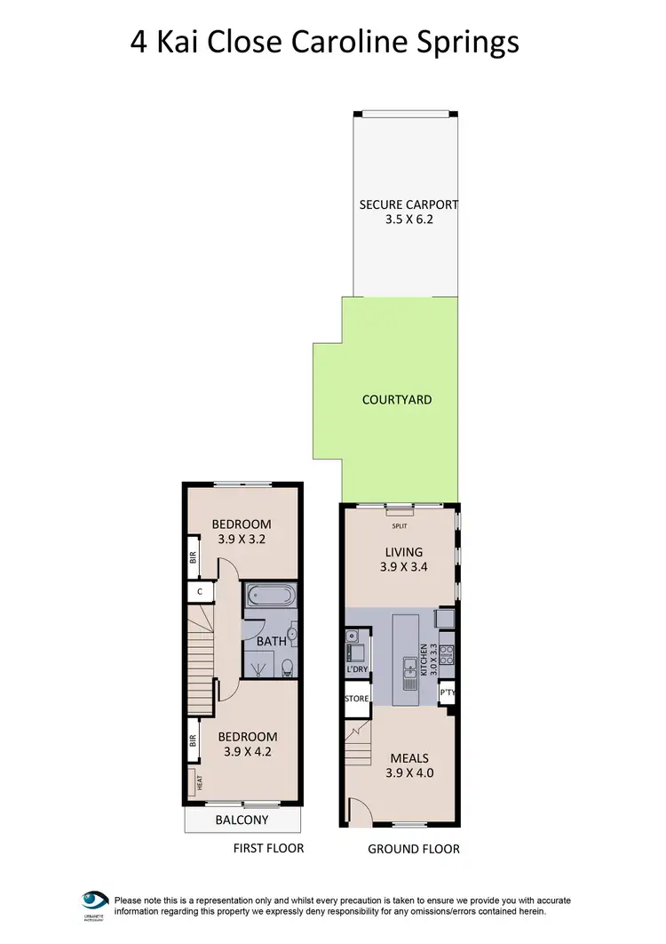Floorplan of Homely townhouse listing, 4 Kai Close, Caroline Springs VIC 3023