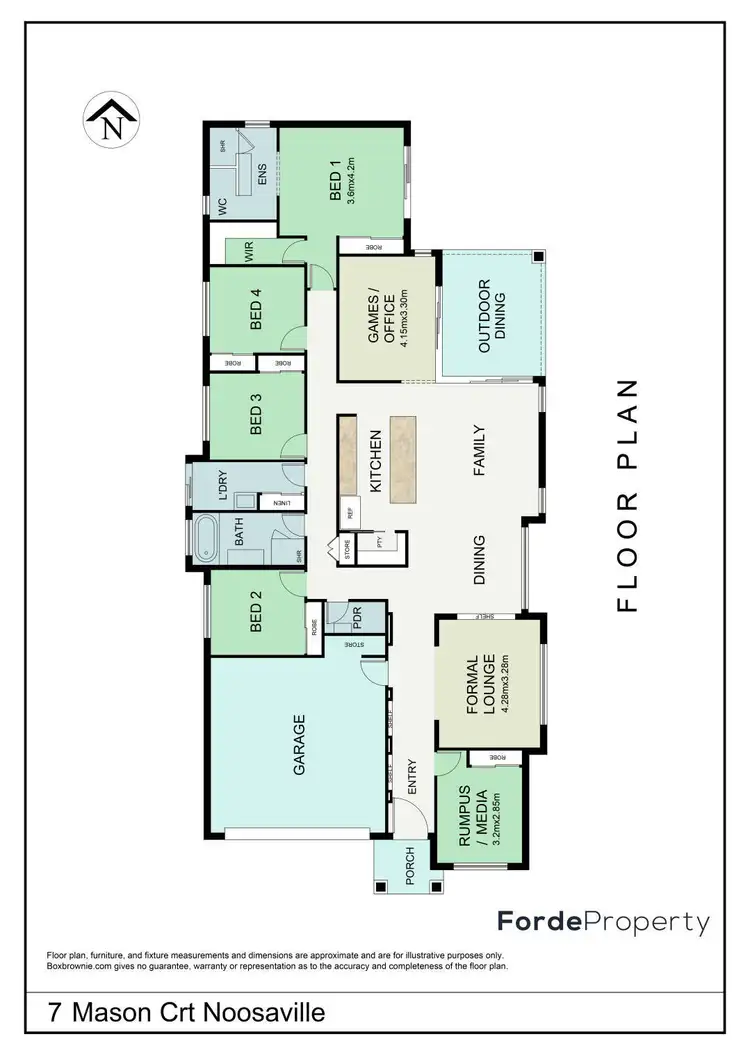 Floorplan of Homely house listing, 7 Mason Court, Noosaville QLD 4566