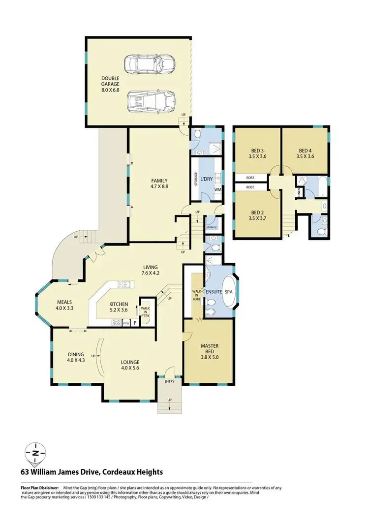 Floorplan of Homely house listing, 63 William James Drive, Cordeaux Heights NSW 2526