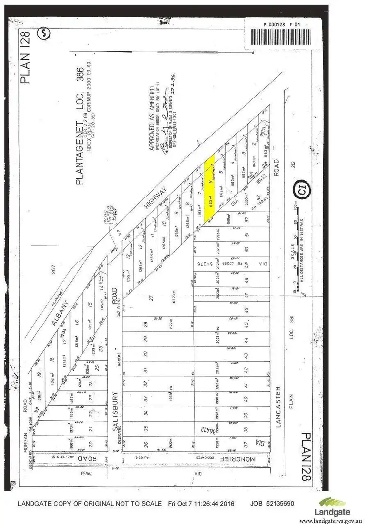 Floorplan of Homely land listing, 575 Albany Highway, Mckail WA 6330
