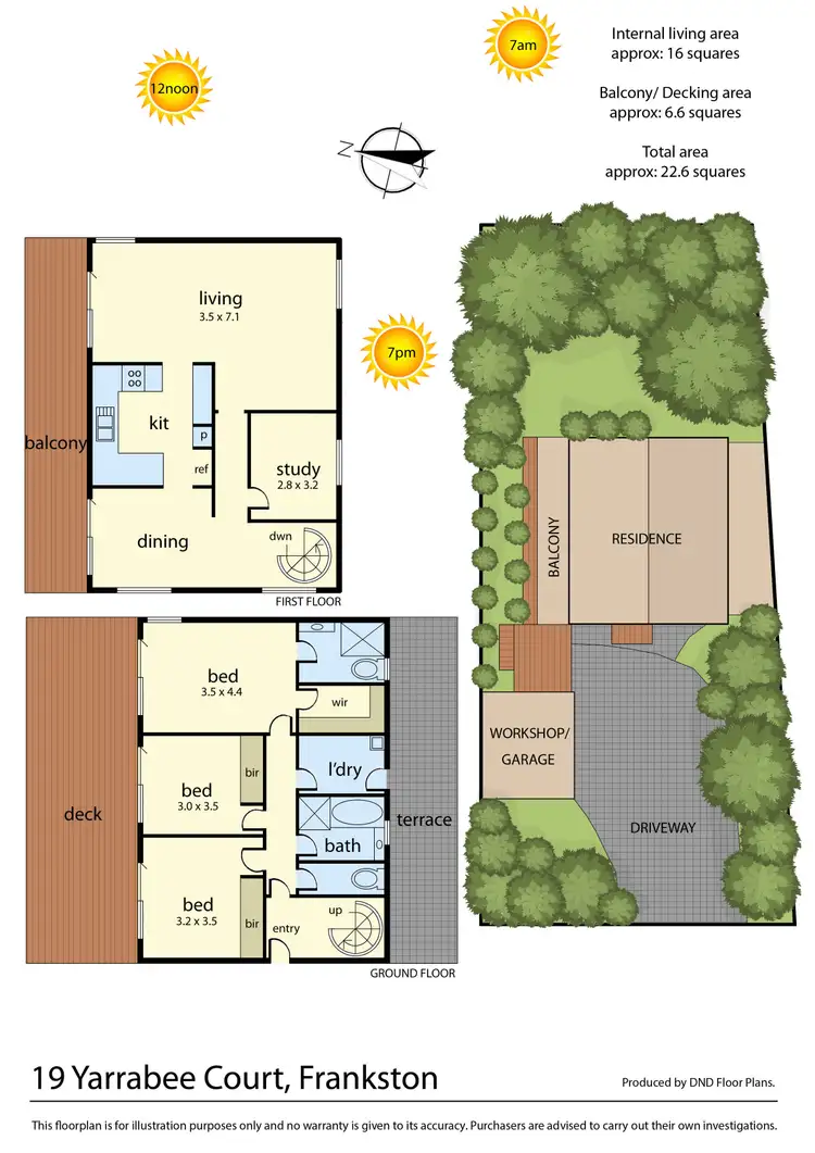 Floorplan of Homely house listing, 19 Yarrabee Court, Frankston VIC 3199