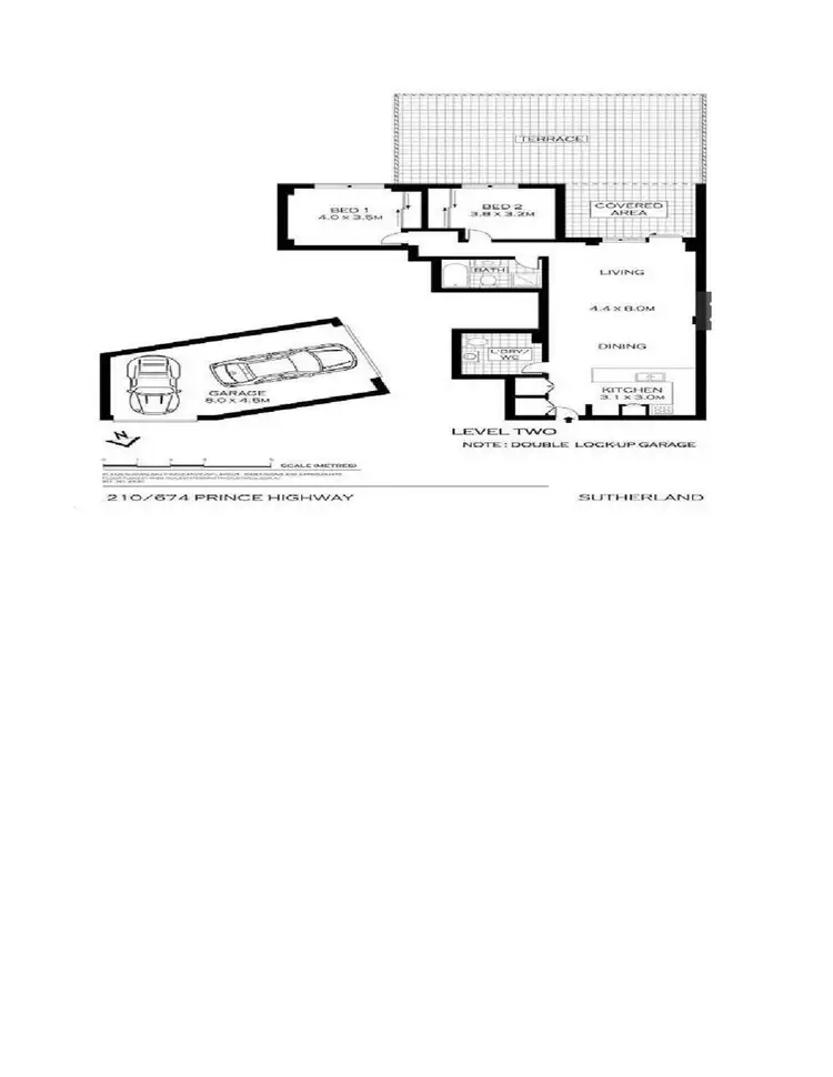 Floorplan of Homely unit listing, 210/674 Old Princes Highway, Sutherland NSW 2232