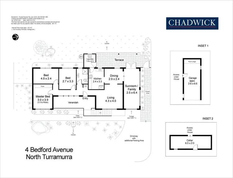 Floorplan of Homely house listing, 4 Bedford Avenue, North Turramurra NSW 2074