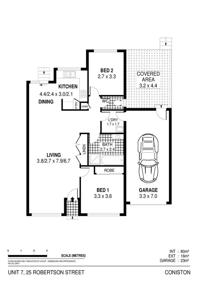 Floorplan of Homely unit listing, 7/25 Robertson Street, Coniston NSW 2500