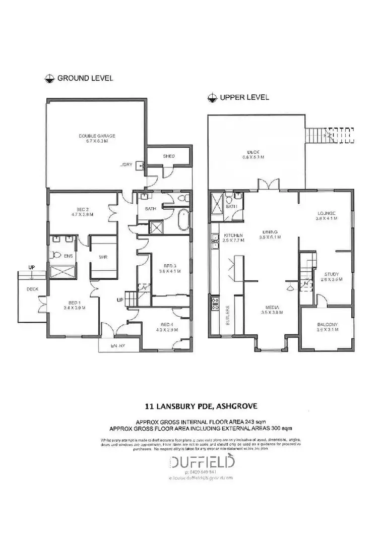 Floorplan of Homely house listing, 11 Lansbury Parade, Ashgrove QLD 4060