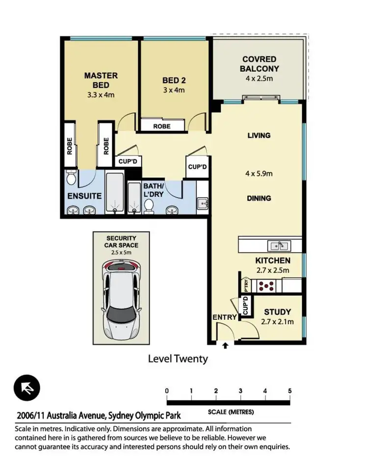Floorplan of Homely apartment listing, 2006/11 Australia Avenue, Sydney Olympic Park NSW 2127