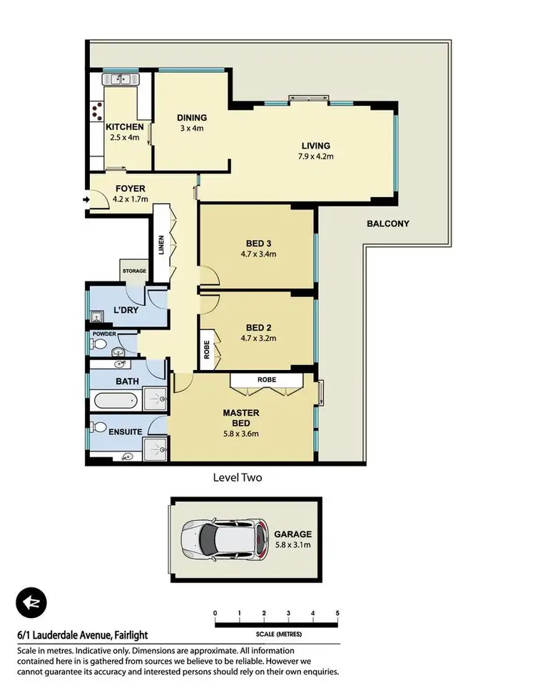 Floorplan of Homely apartment listing, 6/1 Lauderdale Avenue, Fairlight NSW 2094