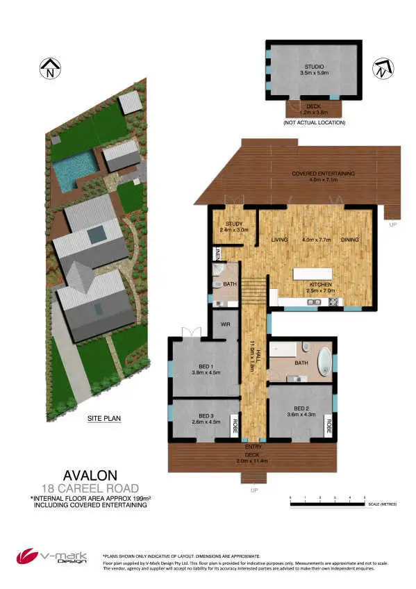 Floorplan of Homely house listing, 18 Careel Head Road, Avalon Beach NSW 2107