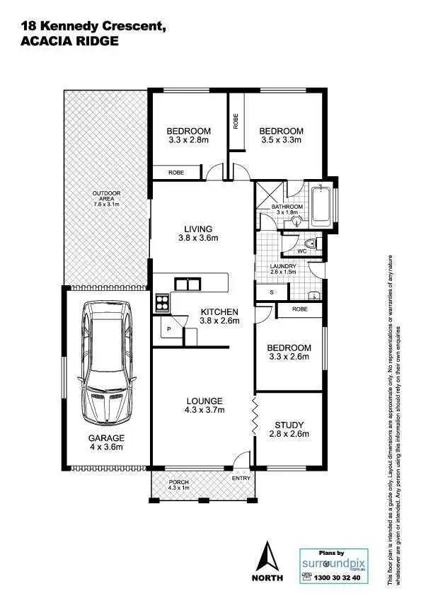 Floorplan of Homely house listing, 18 Kennedy Crescent, Acacia Ridge QLD 4110