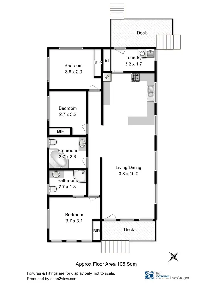 Floorplan of Homely house listing, 60 Feltham Street, North Hobart TAS 7000