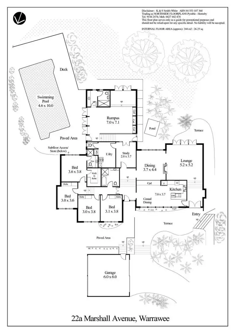 Floorplan of Homely house listing, 22A Marshall Avenue, Warrawee NSW 2074