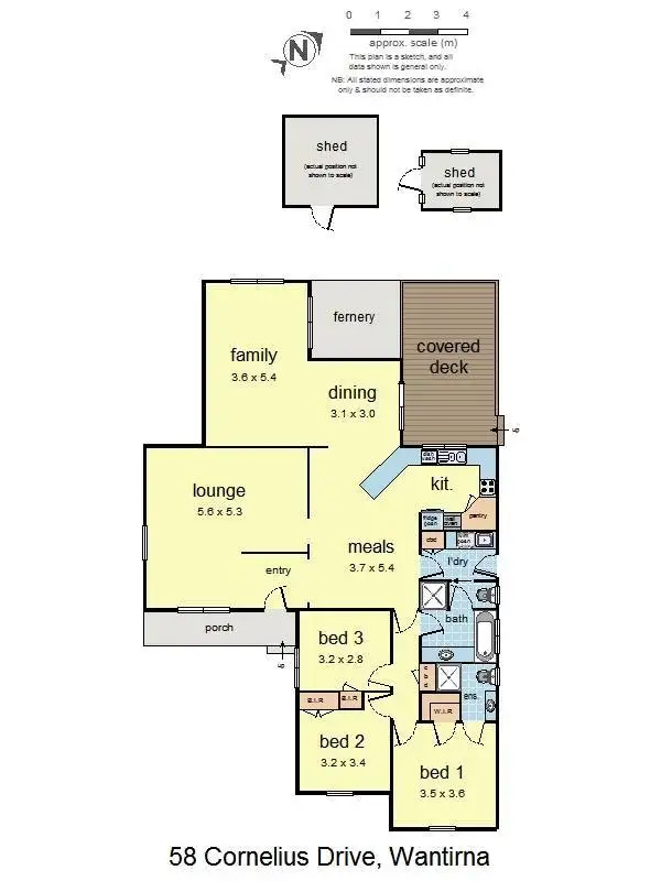 Floorplan of Homely house listing, 58 Cornelius Drive, Wantirna South VIC 3152