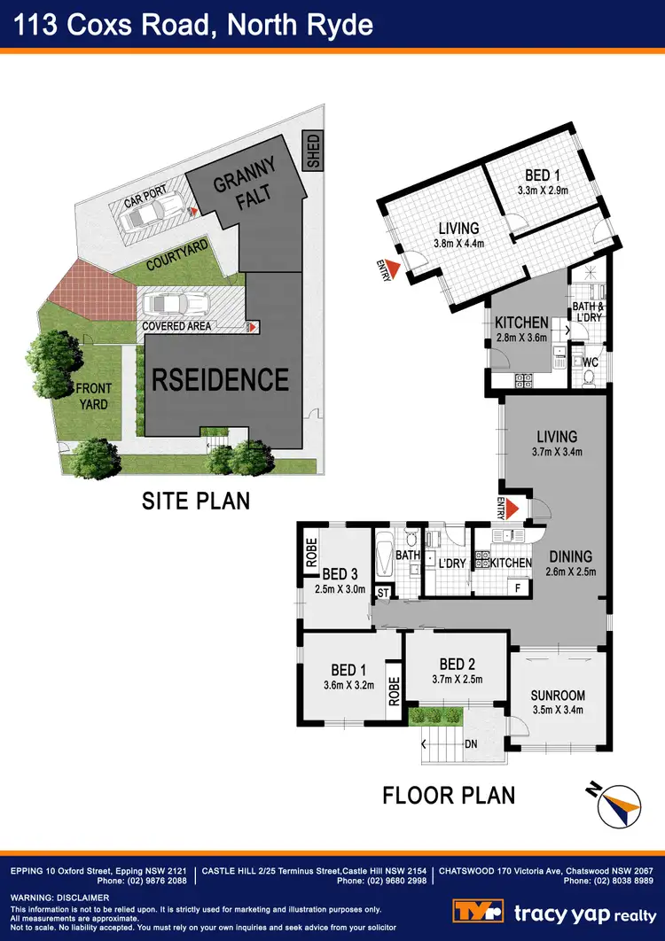 Floorplan of Homely house listing, 113 Coxs Road, North Ryde NSW 2113