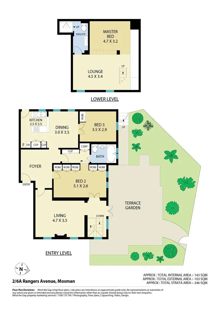 Floorplan of Homely apartment listing, 2/6a Rangers Avenue, Mosman NSW 2088
