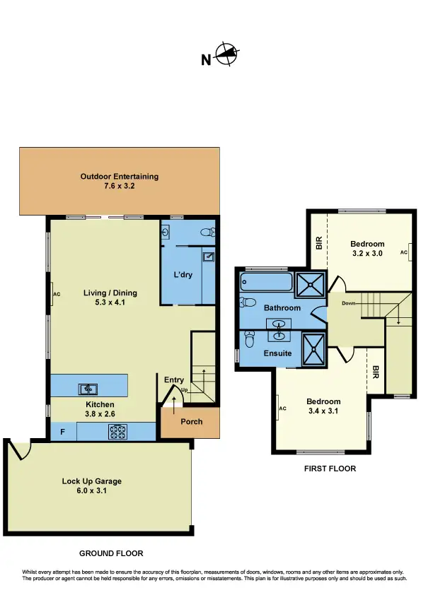 Floorplan of Homely townhouse listing, 3/18 Arthur Street, Braybrook VIC 3019