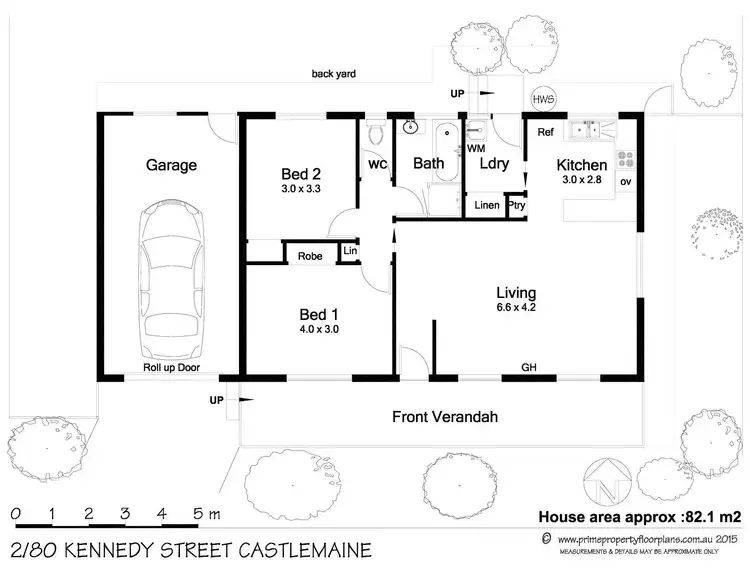 Floorplan of Homely unit listing, 2/80 Kennedy Street, Castlemaine VIC 3450