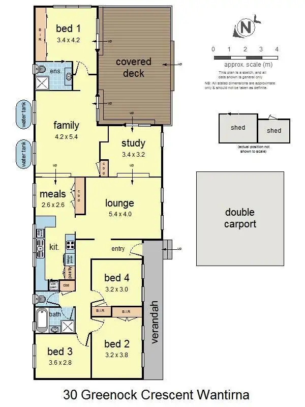 Floorplan of Homely house listing, 30 Greenock Crescent, Wantirna VIC 3152