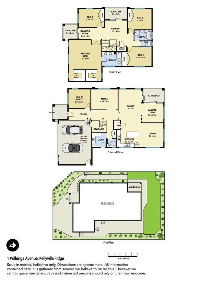 Floorplan of Homely house listing, 1 Willunga Avenue, Kellyville Ridge NSW 2155
