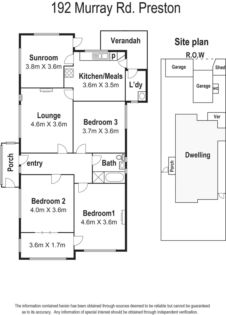Floorplan of Homely house listing, 192 Murray Road, Preston VIC 3072