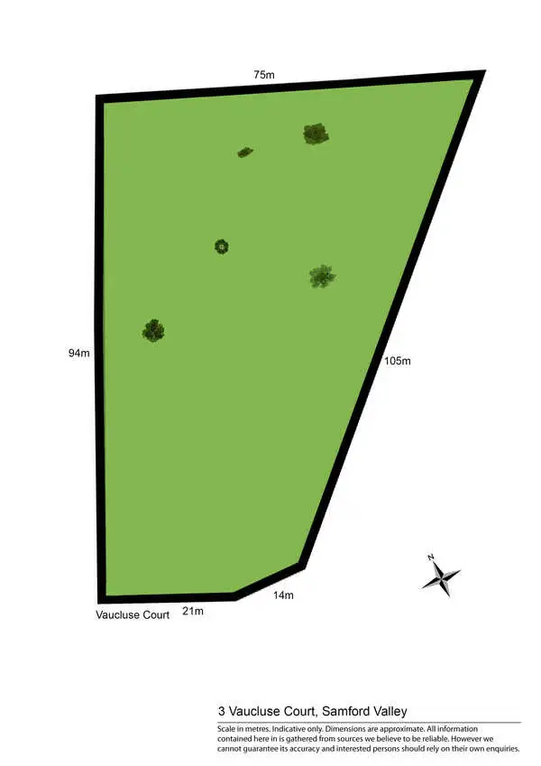 Floorplan of Homely land listing, 3 Vaucluse Court, Samford Valley QLD 4520
