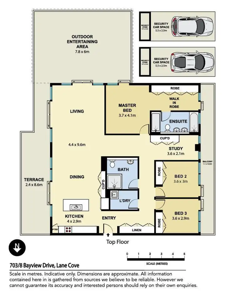 Floorplan of Homely apartment listing, 703/8 Waterview Drive, Lane Cove NSW 2066