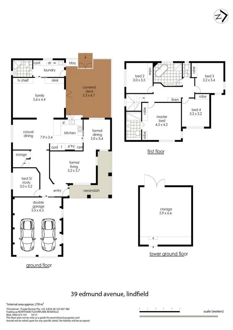 Floorplan of Homely house listing, 39 Edmund Street, Lindfield NSW 2070