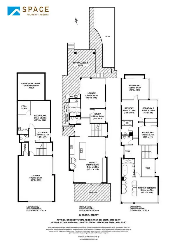 Floorplan of Homely house listing, 14 Sorrel Street, Paddington QLD 4064