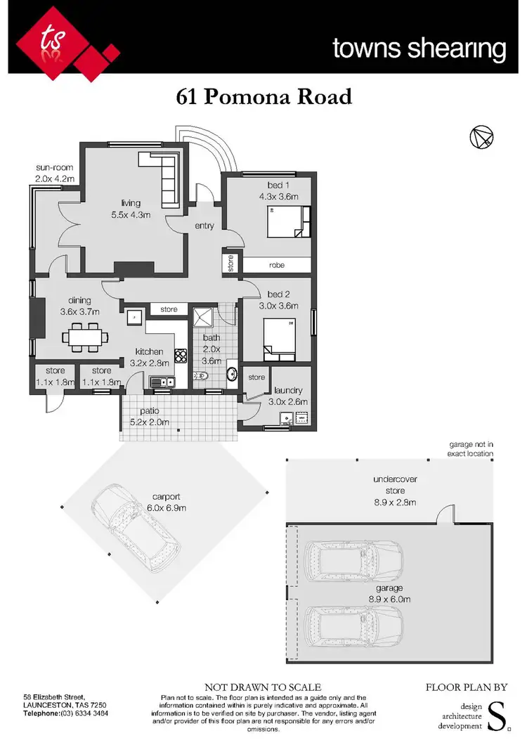 Floorplan of Homely house listing, 61 Pomona Road, Riverside TAS 7250