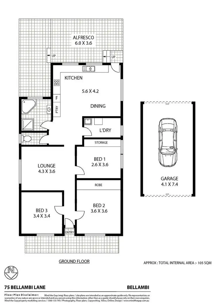 Floorplan of Homely house listing, 75 Bellambi Lane, Bellambi NSW 2518