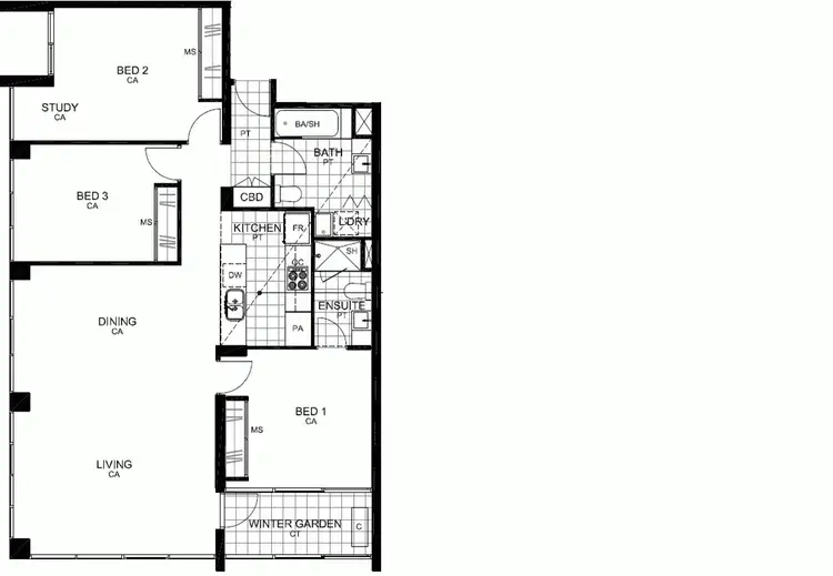 Floorplan of Homely apartment listing, 4108/27 Therry Street, Melbourne VIC 3000