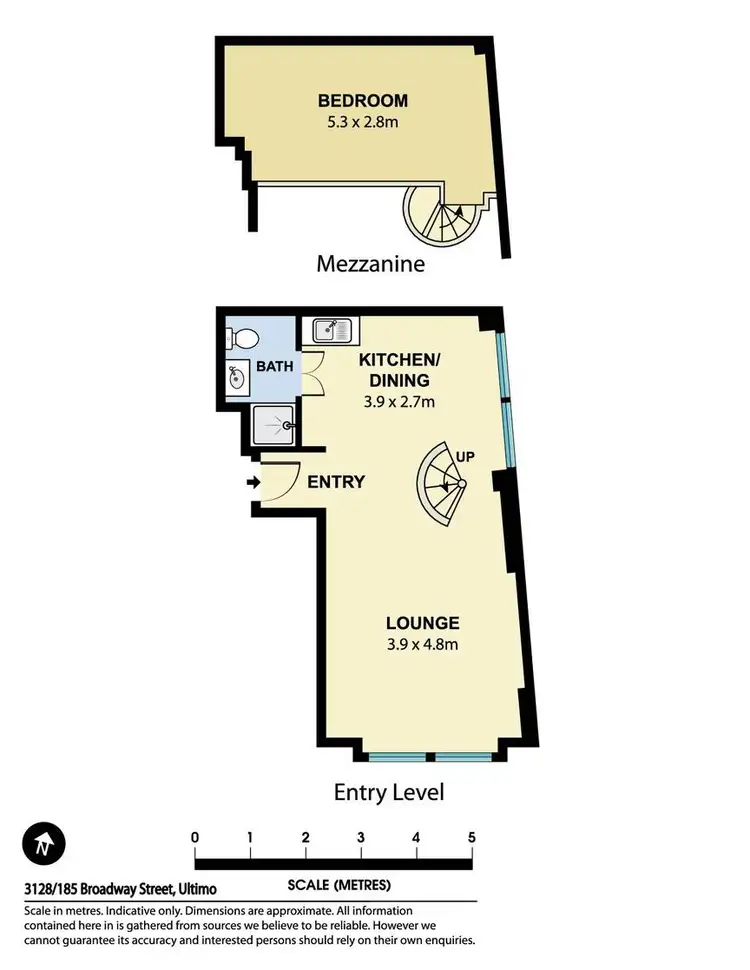 Floorplan of Homely apartment listing, Unit 3128/185 Broadway, Ultimo NSW 2007