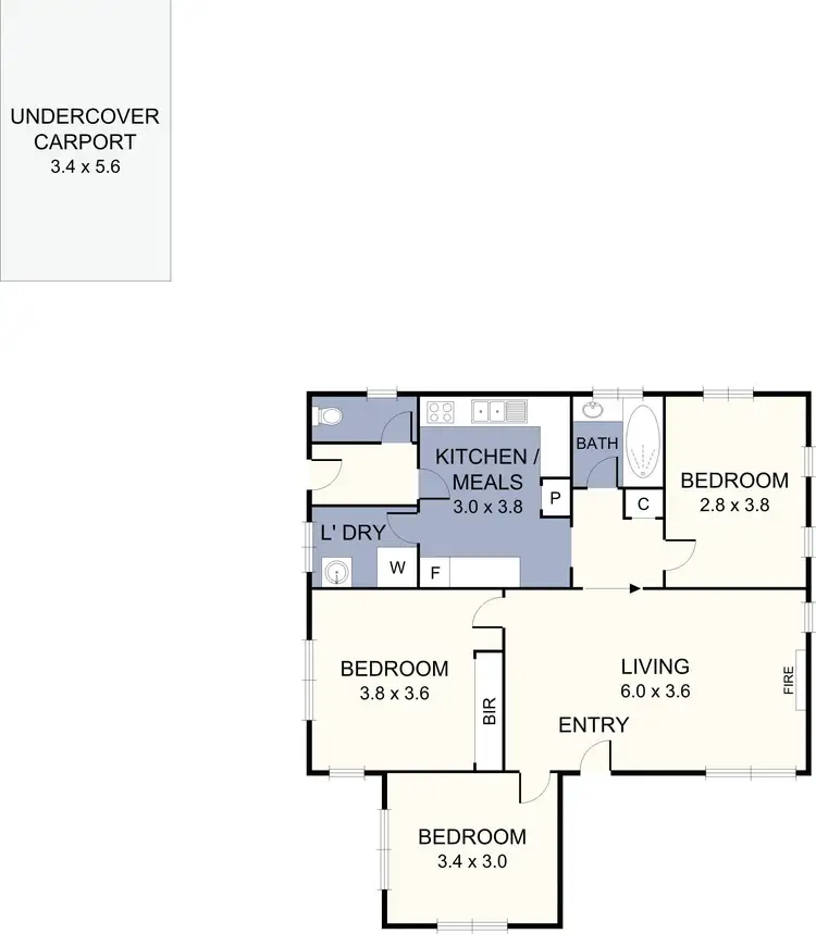 Floorplan of Homely house listing, 47 Nepean Street, Broadmeadows VIC 3047
