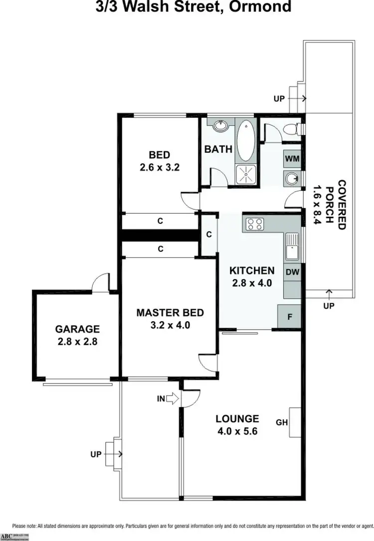 Floorplan of Homely unit listing, 3/3 Walsh Street, Ormond VIC 3204