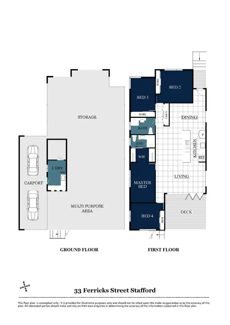 Floorplan of Homely house listing, 33 Ferricks Street, Stafford QLD 4053