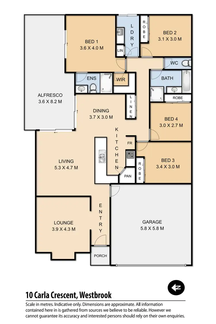 Floorplan of Homely house listing, 10 Carla Crescent, Westbrook QLD 4350